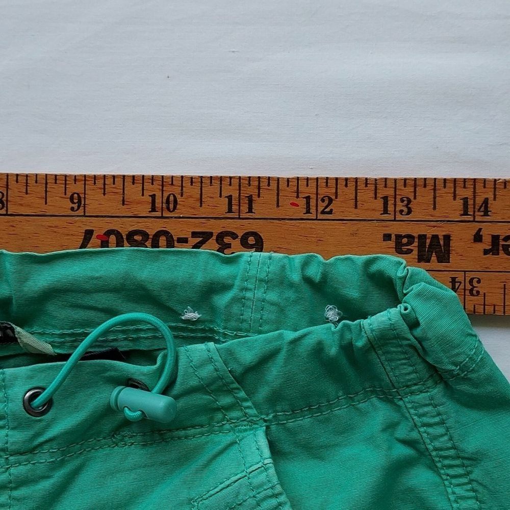 American Eagle XXS Snappy Stretch Low Rise Parachute Pants Green Baggy Y2K - Picture 6 of 12